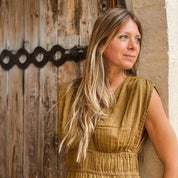 Constance Long Dress  - Women - DS Double Saloo - S050 Antique Bronze