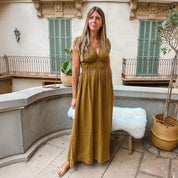 Constance Long Dress  - Women - DS Double Saloo - S050 Antique Bronze