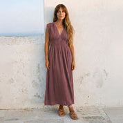 Constance Long Dress  - Women - DS Double Saloo - S060 Jaipur Pink