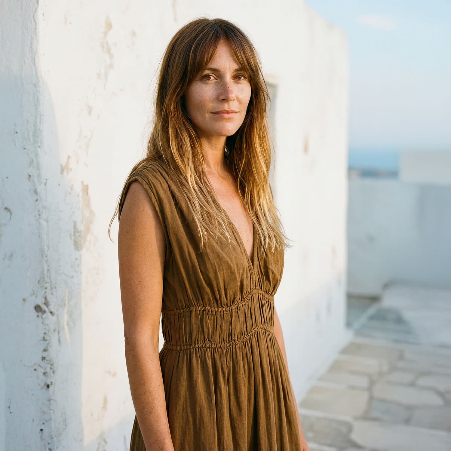 Constance Long Dress  - Women - DS Double Saloo - S050 Antique Bronze