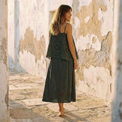 Deborah Skirt - Women - CA Cambric 60 - S021 Dark Green Grey