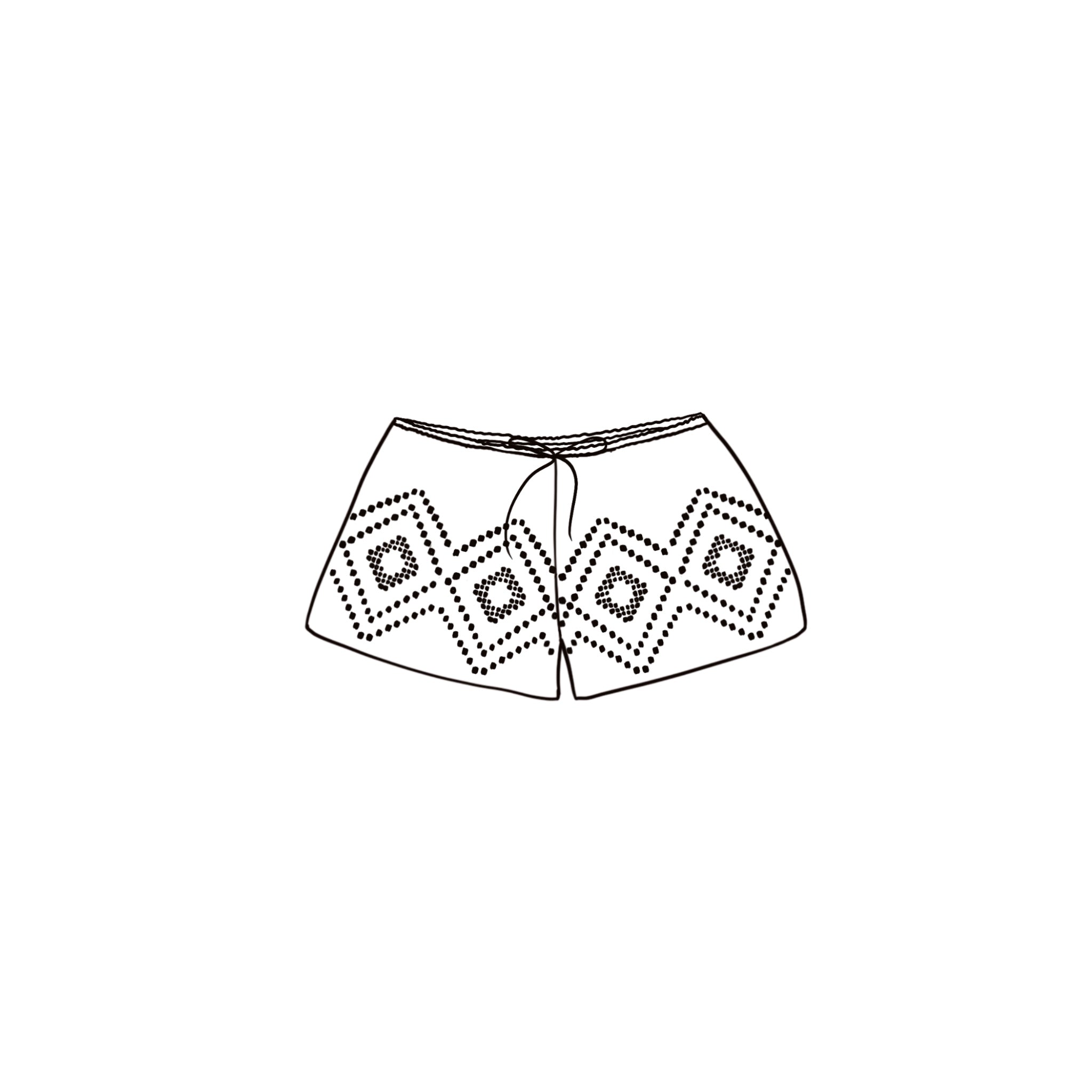 Deborah Short Pants - Women - CA Cambric 60 - S021 Dark Green Grey