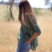 Dina Shirt - Women - CV Cotton Voile 100 - S061 Jade Green