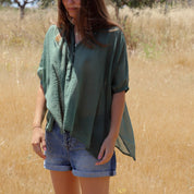 Dina Shirt - Women - CV Cotton Voile 100 - S061 Jade Green