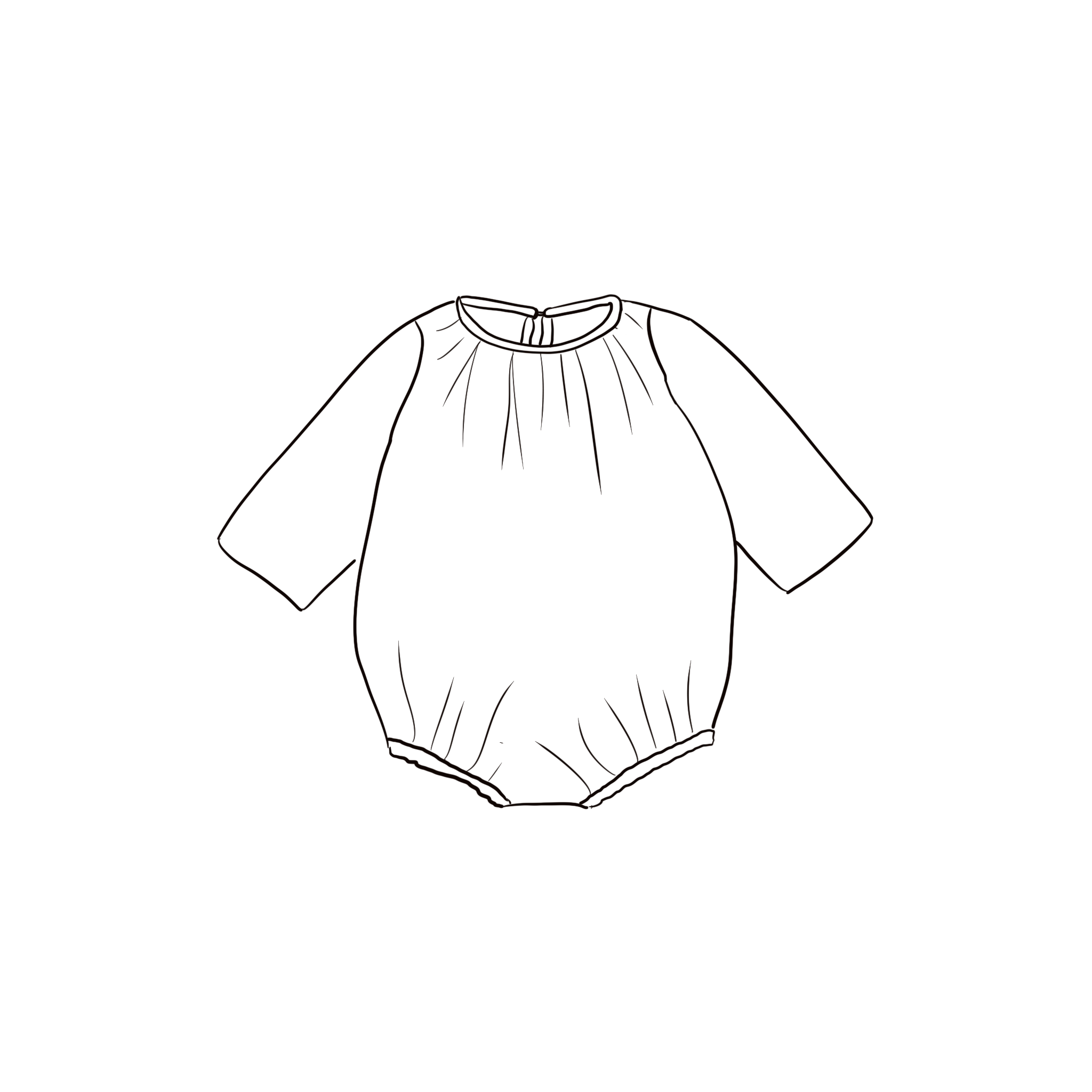 Dobby Bodysuit - Baby - CD Cotton Dobby - S000 Natural