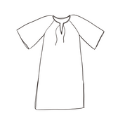 Dobby Midi Dress  - Women - CD Cotton Dobby - S032 Ice Blue