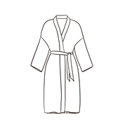 Dobby Long Kimono - Women - CD Cotton Dobby - S032 Ice Blue