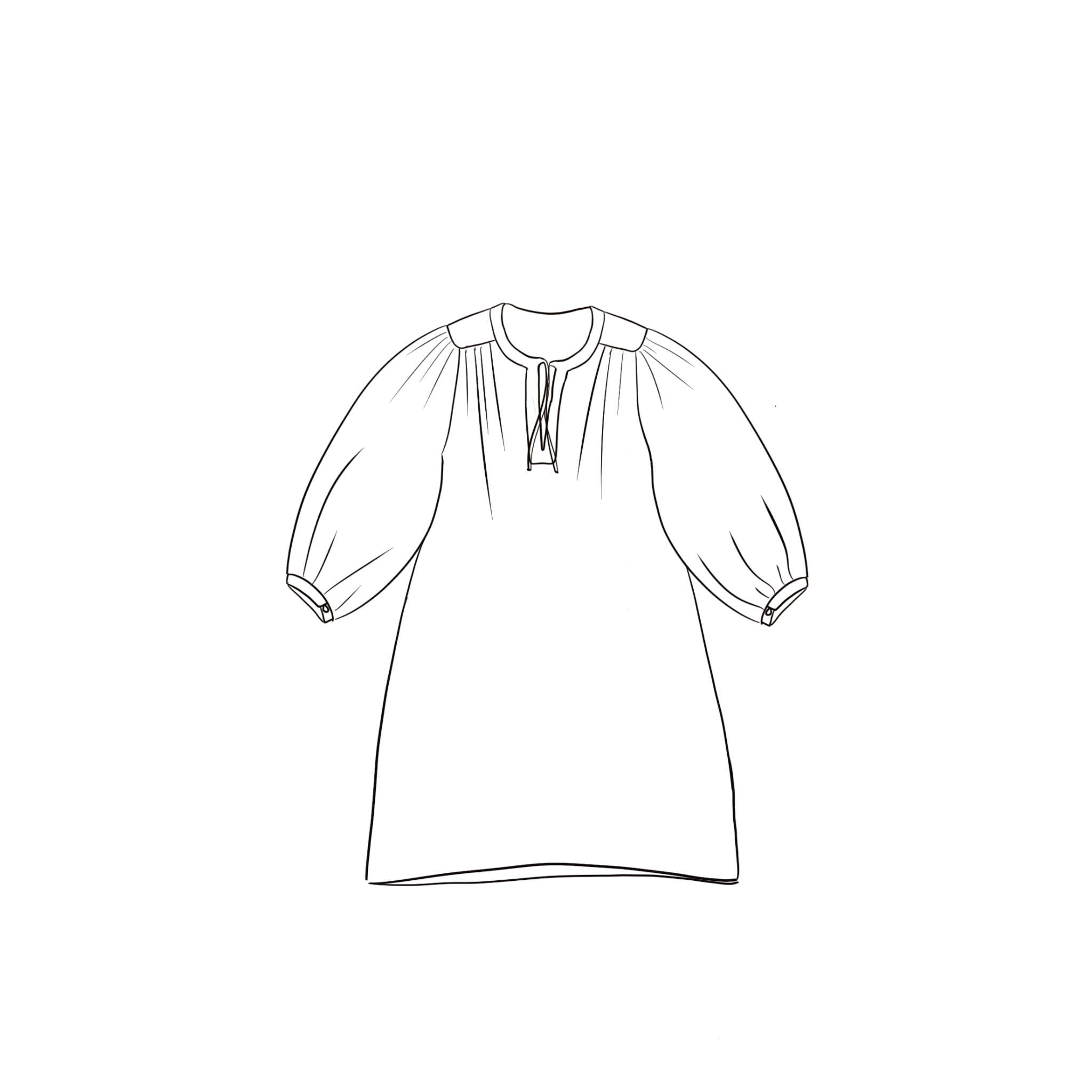 Elisa Dress  - Kids - CO Cotton Corduroy - S045 Stone Grey