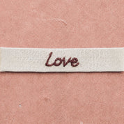 Embroidered Bracelet Love - S000 Natural
