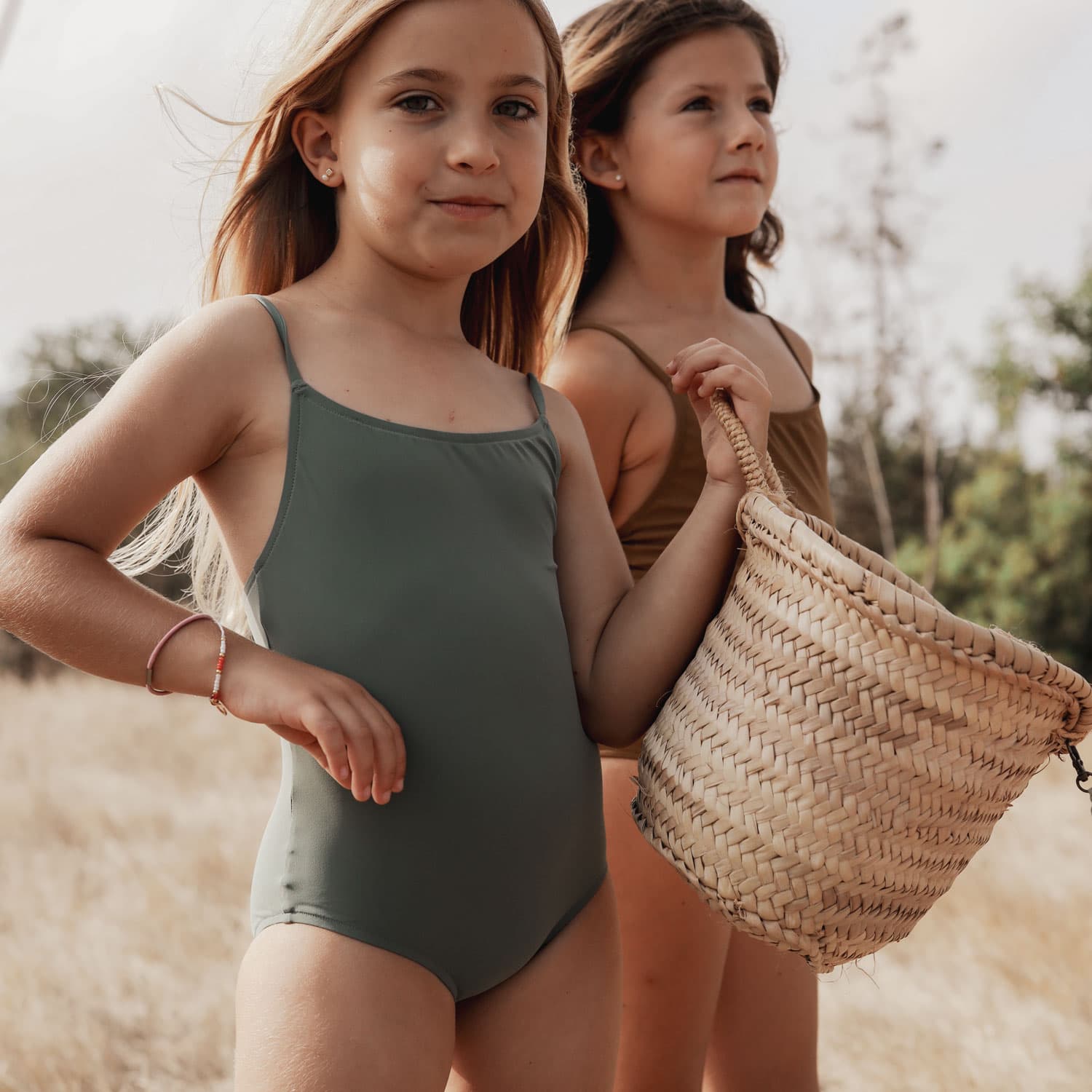 Swimsuit Emma One Piece Swimsuit - Kids - SE Sensitive Elastane - S049 Sage Gre – n°74 E-Shop