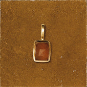 Faceted Stone Pendant - Golden Jade