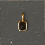 Faceted Stone Pendant - Smocky Quartz