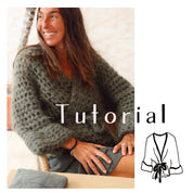 Knitting Pattern Tutorial - Atelier Crochet Kimono Women