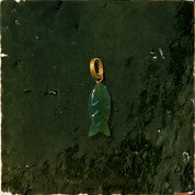 Fish Stone Pendant - Small - Green Aventurine