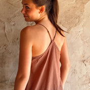 Giulia Short Dress - Women - CV Cotton Voile 90 - S060 Jaipur Pink