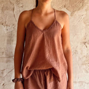 Giulia Tank Top - Women - CV Cotton Voile 90 - S060 Jaipur Pink