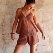 Giulia Tank Top - Women - CV Cotton Voile 90 - S060 Jaipur Pink