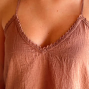 Giulia Tank Top - Women - CV Cotton Voile 90 - S060 Jaipur Pink
