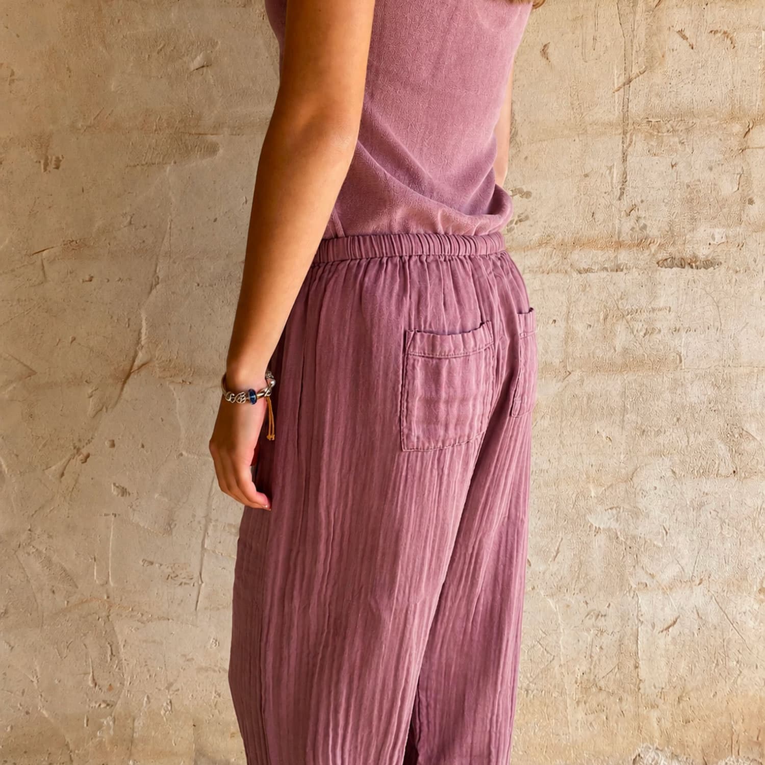 Joe Pants - Women - DS Double Saloo - S060 Jaipur Pink