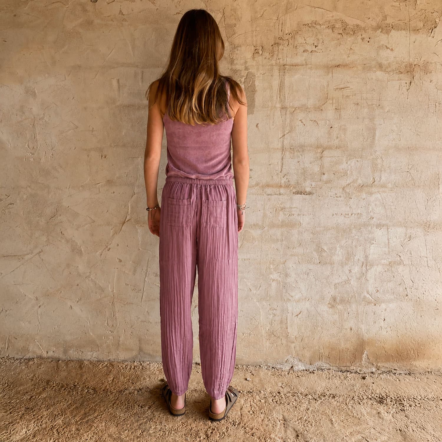 Joe Pants - Women - DS Double Saloo - S060 Jaipur Pink
