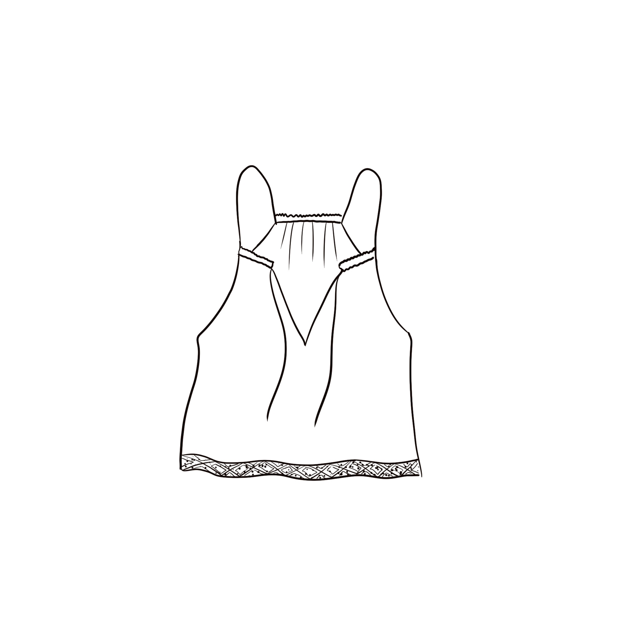 Julieta Top - Women - CC Cotton Cambric - S021 Dark Green Grey
