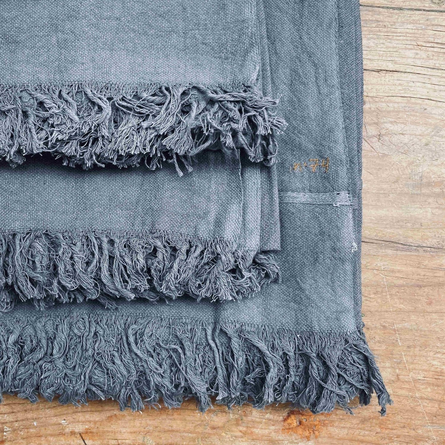Khadi Towel - S055 Aegean Blue