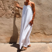 Lila Long Dress - Women - CV Cotton Voile 100 - S001 White