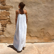 Lila Long Dress - Women - CV Cotton Voile 100 - S001 White