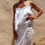 Lila Scarf - Women - CV Cotton Voile 80 - S001 White