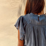 Lila Shirt - Women - CV Cotton Voile 100 - S055 Aegean Blue