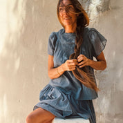 Lila Shirt - Women - CV Cotton Voile 100 - S055 Aegean Blue
