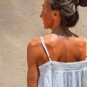 Lila Tank Top - Women - CV Cotton Voile 100 - S001 White