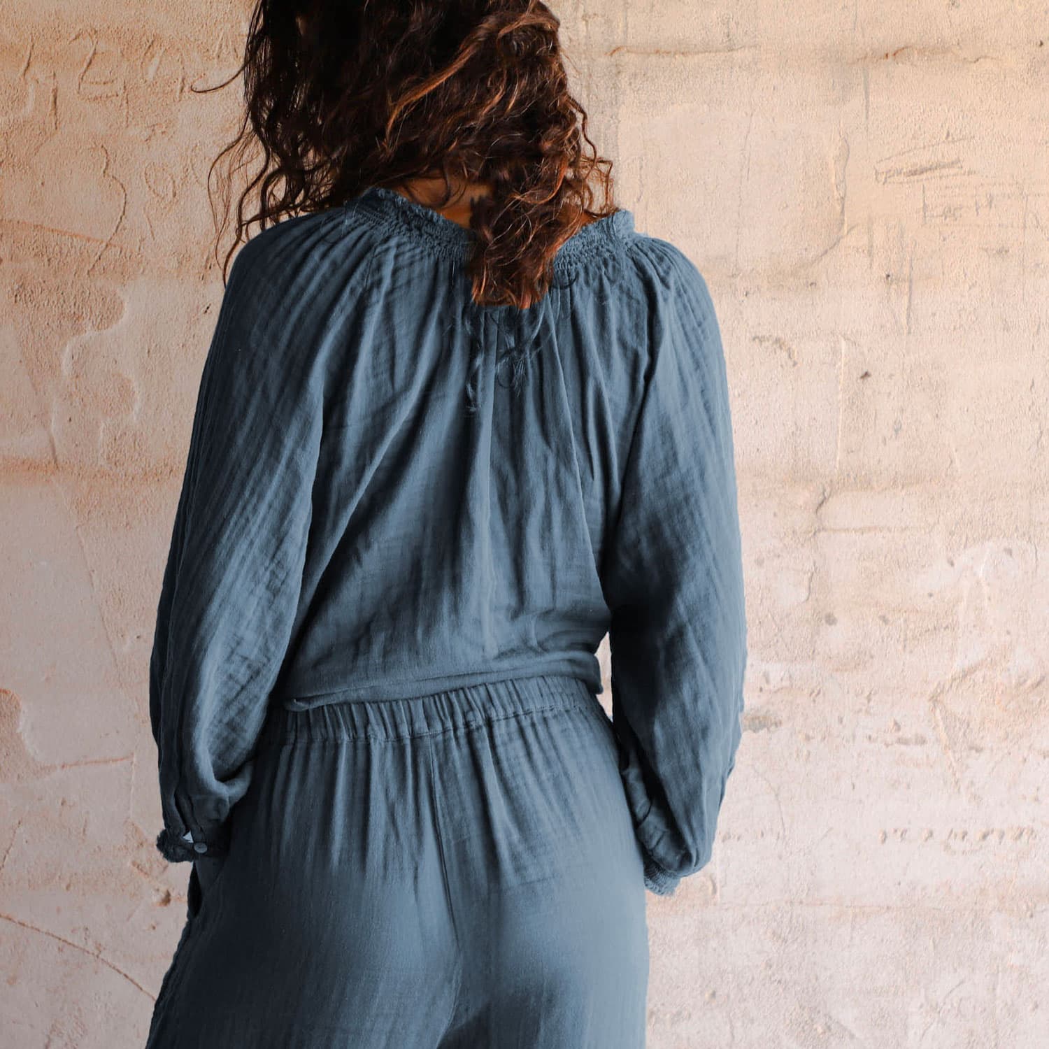 Lina Shirt - Women - DS Double Saloo - S055 Aegean Blue