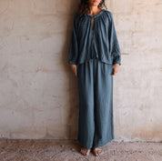 Maya Pants - Women - DS Double Saloo - S055 Aegean Blue