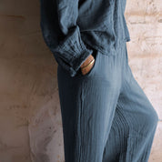 Maya Pants - Women - DS Double Saloo - S055 Aegean Blue
