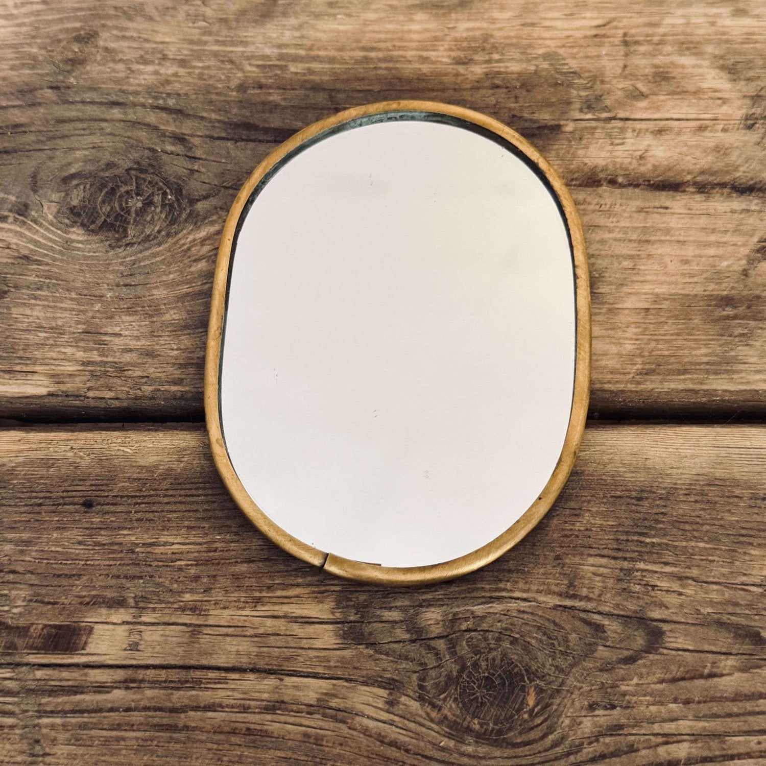 Mini Oval Mirror - BR Brass