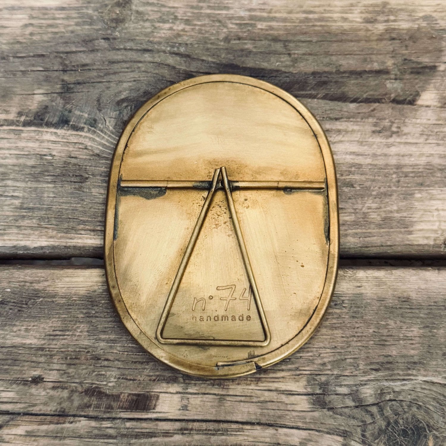 Mini Oval Mirror - BR Brass