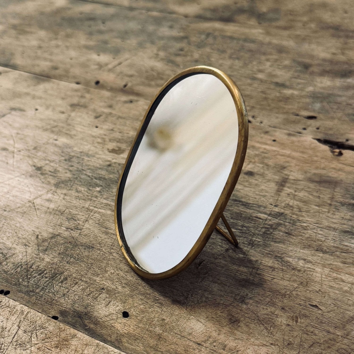 Mini Oval Mirror - BR Brass