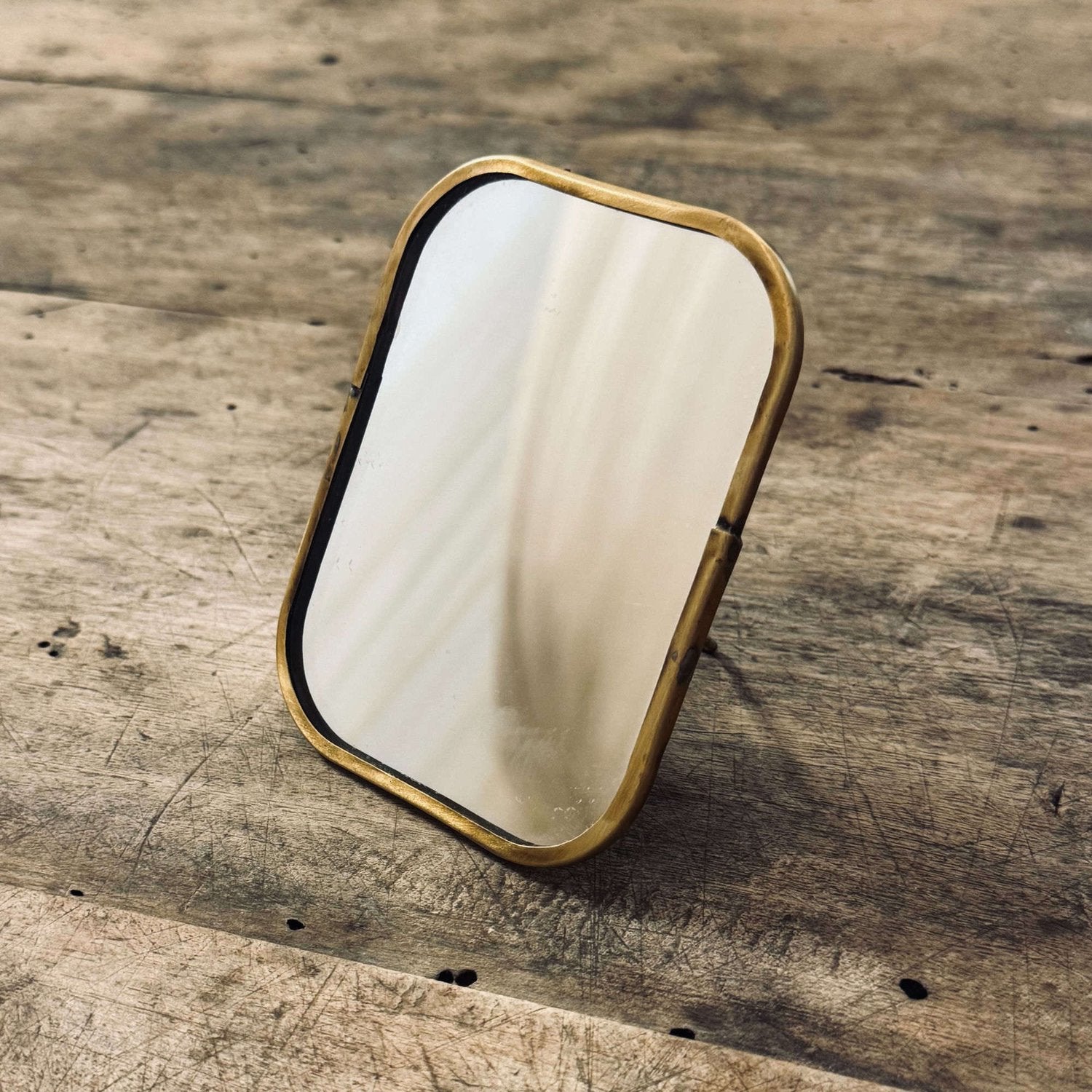 Mini Rectangle Mirror - BR Brass