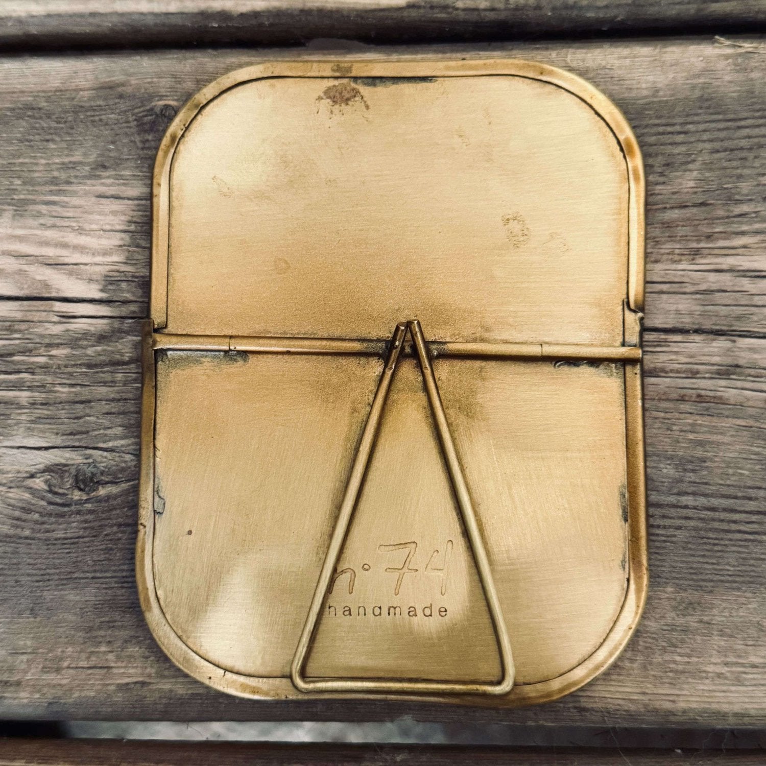 Mini Rectangle Mirror - BR Brass