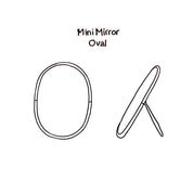 Mini Oval Mirror - BR Brass