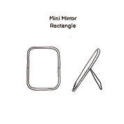 Mini Rectangle Mirror - BR Brass