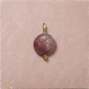 Nila Carved Stone Pendant - Cherry Quartz