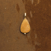 Nila Carved Stone Pendant - Golden Jade