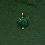 Nila Carved Stone Pendant - Green Aventurine