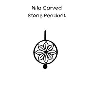 Nila Carved Stone Pendant - Cherry Quartz