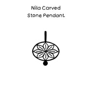 Nila Carved Stone Pendant - Green Aventurine
