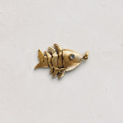 Reef Fish Pendant - Brass