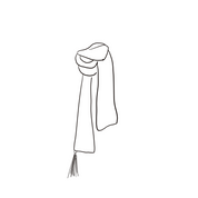 Salma Scarf - Women - HS Habotai Silk 25 - S045 Stone Grey