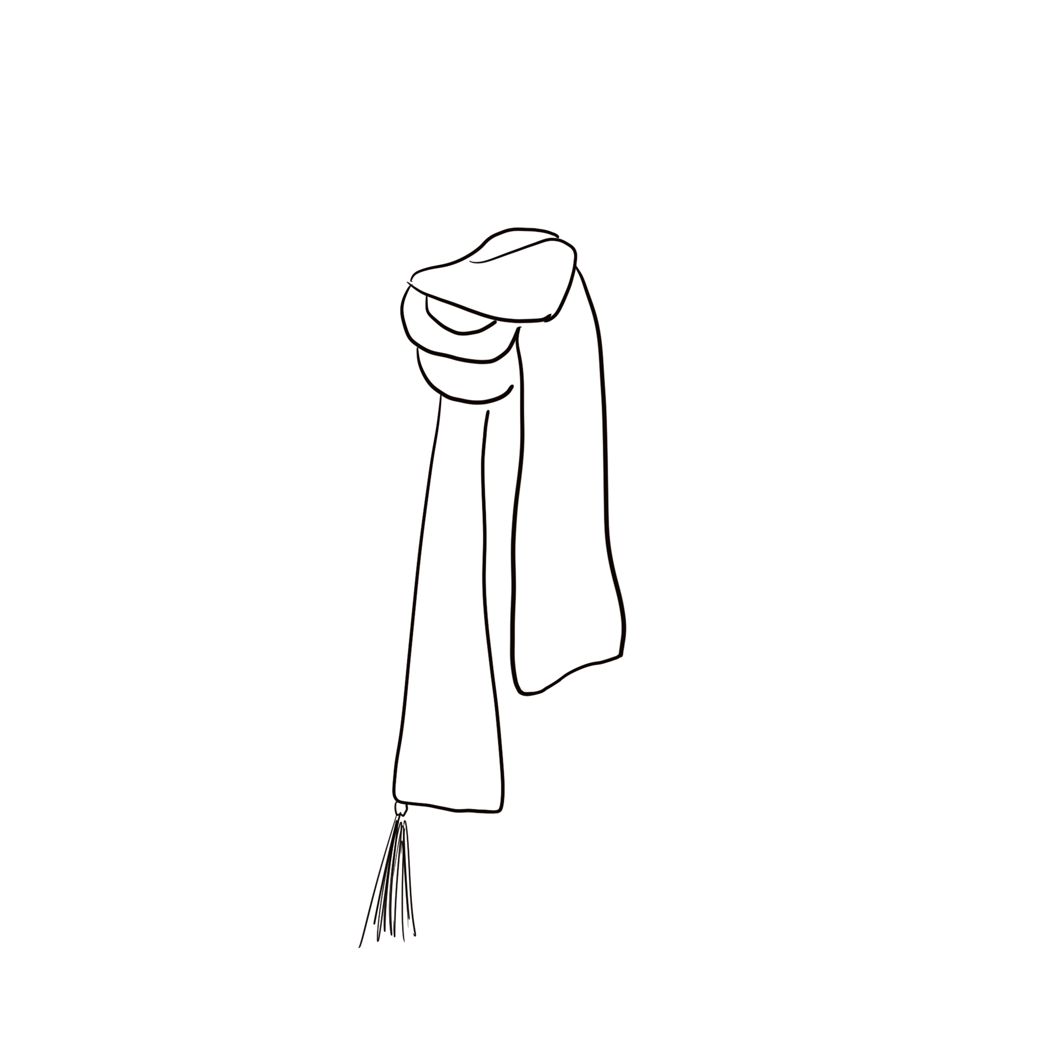 Salma Scarf - Women - HS Habotai Silk 25 - S045 Stone Grey